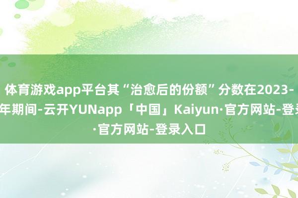 体育游戏app平台其“治愈后的份额”分数在2023-2024年期间-云开YUNapp「中国」Kaiyun·官方网站-登录入口