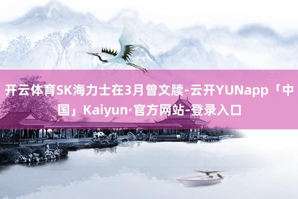 开云体育SK海力士在3月曾文牍-云开YUNapp「中国」Kaiyun·官方网站-登录入口